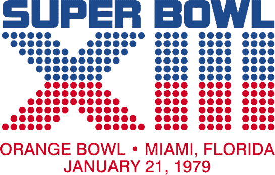 Super Bowl XIII Logo vinyl decal